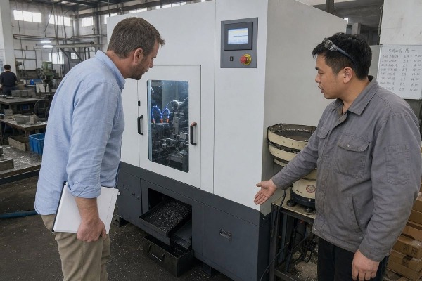 Deciding whether to visit a chamfering machine supplier's workshop before purchase (ID#1)