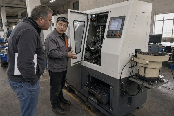 Evaluating a supplier's production equipment for automatic chamfering machines (ID#1)