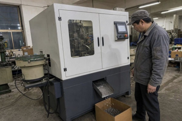 Fully automatic chamfering machine speed range for production process fit (ID#1)