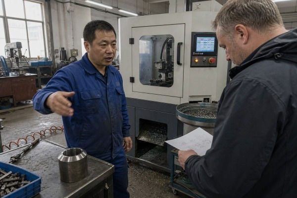 Expert evaluating chamfering machine supplier knowledge of European pipe fittings industry (ID#1)
