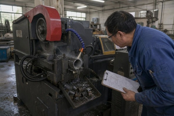 Key performance specifications explaining pipe cutting machine capability and output (ID#1)