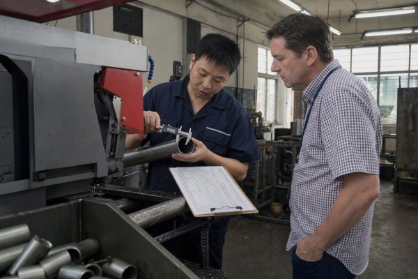 Fully automatic pipe cutting machine designed to meet US customer precision requirements (ID#1)