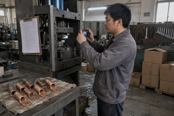 In-process checkpoints for procuring a cable lug making machine (ID#1)
