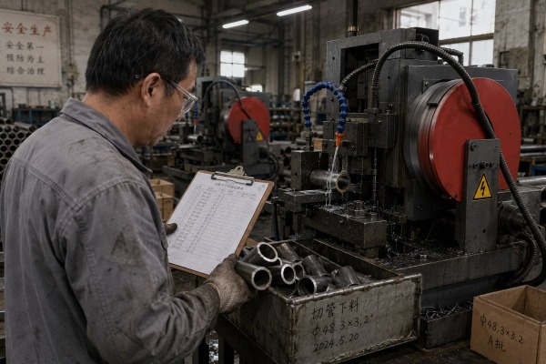 Verifying pipe cutting machine tests reflect true mass production consistency for distributors (ID#1)