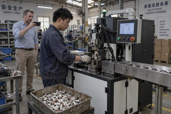 Deciding on cable lug machine follow-up orders based on trial performance results (ID#1)