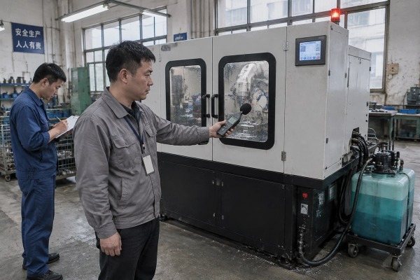 Fully automatic chamfering machine meeting EU factory noise and vibration standards (ID#1)